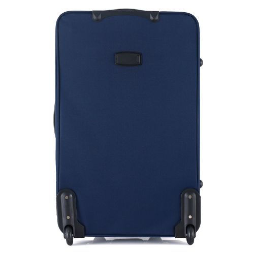 Чемодан Semi Line 28 на 2 колесах полиэстер 600D защищенные колеса +2 кармана объем 75 л синий