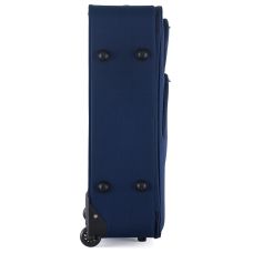 Чемодан Semi Line 28 дюймов на 2 колесах полиэстер 600D защищенные колеса +2 кармана объем 75 л синий