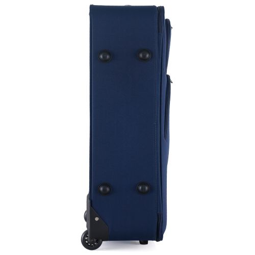 Чемодан Semi Line 28 на 2 колесах полиэстер 600D защищенные колеса +2 кармана объем 75 л синий