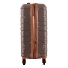 Чемодан Semi Line 20 дюймов (S) ручная кладь на 4 колесах ABS-пластик кодовый замок Расширительный клапан +20% объем 39/54 л серо-коричневый