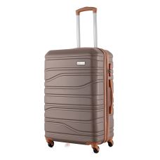 Чемодан Semi Line 24 дюйма (M) на 4 колесах ABS-пластик кодовый замок Расширительный клапан +20% объем 66/79 л серо-коричневый