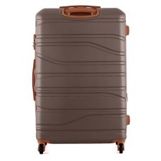 Чемодан Semi Line 28 дюймов на 4 колесах ABS-пластик кодовый замок Расширительный клапан +20% объем 101/121 л серо-коричневый