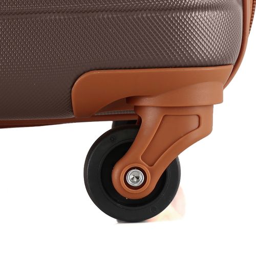 Чемодан Semi Line 28 на 4 колесах ABS-пластик кодовый замок Расширительный клапан +20% объем 101/121 л серо-коричневый