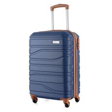 Чемодан Semi Line 20 дюймов (S) ручная кладь на 4 колесах ABS-пластик кодовый замок Расширительный клапан +20% объем 39/54 л темно-синий