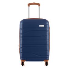 Чемодан Semi Line 20 дюймов (S) ручная кладь на 4 колесах ABS-пластик кодовый замок Расширительный клапан +20% объем 39/54 л темно-синий