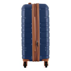 Чемодан Semi Line 20 дюймов (S) ручная кладь на 4 колесах ABS-пластик кодовый замок Расширительный клапан +20% объем 39/54 л темно-синий