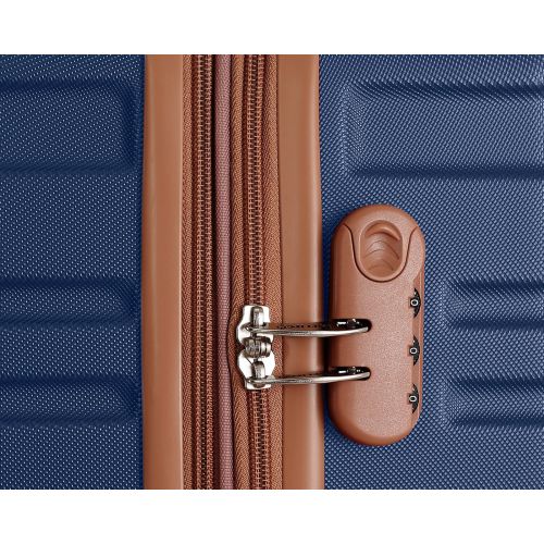 Чемодан Semi Line 20 ручная кладь на 4 колесах ABS-пластик кодовый замок Расширительный клапан +20% объем 39/54 л темно-синий