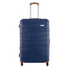 Чемодан Semi Line 28 дюймов на 4 колесах ABS-пластик кодовый замок Расширительный клапан +20% объем 101/121 л темно-синий