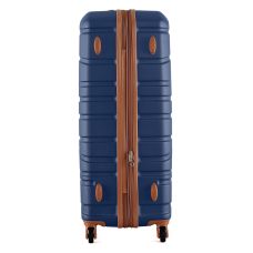 Чемодан Semi Line 28 дюймов на 4 колесах ABS-пластик кодовый замок Расширительный клапан +20% объем 101/121 л темно-синий
