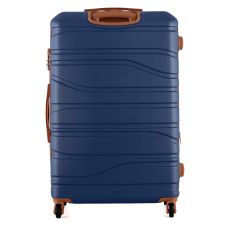 Чемодан Semi Line 28 дюймов на 4 колесах ABS-пластик кодовый замок Расширительный клапан +20% объем 101/121 л темно-синий