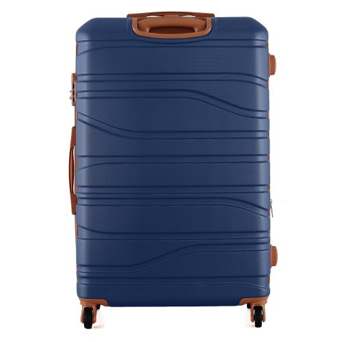 Чемодан Semi Line 28 на 4 колесах ABS-пластик кодовый замок Расширительный клапан +20% объем 101/121 л темно-синий