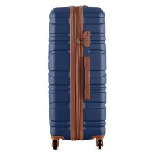 Чемодан Semi Line 28 дюймов на 4 колесах ABS-пластик кодовый замок Расширительный клапан +20% объем 101/121 л темно-синий