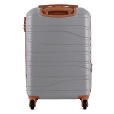 Чемодан Semi Line 20 дюймов (S) ручная кладь на 4 колесах ABS-пластик кодовый замок Расширительный клапан +20% объем 39/54 л светло-серый