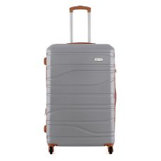 Чемодан Semi Line 28 дюймов на 4 колесах ABS-пластик кодовый замок Расширительный клапан +20% объем 101/121 л светло-серый