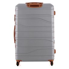 Чемодан Semi Line 28 дюймов на 4 колесах ABS-пластик кодовый замок Расширительный клапан +20% объем 101/121 л светло-серый