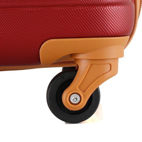 Чемодан Semi Line 20 ручная кладь на 4 колесах ABS-пластик кодовый замок Расширительный клапан +20% объем 39/54 л вишневый