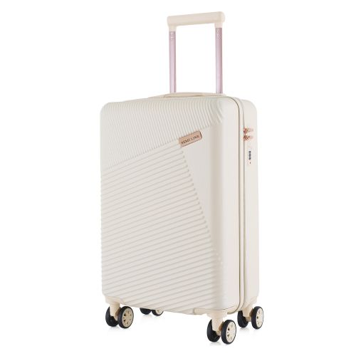 Чемодан Semi Line 20 ручная кладь на 4 колесах ABS-пластик кодовый замок скрытый объем 40 л бежевый