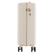 Чемодан Semi Line 20 дюймов (S) ручная кладь на 4 колесах ABS-пластик кодовый замок скрытый объем 40 л бежевый