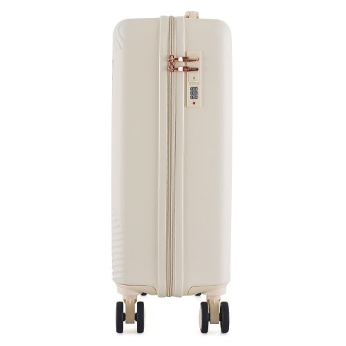 Чемодан Semi Line 20 ручная кладь на 4 колесах ABS-пластик кодовый замок скрытый объем 40 л бежевый