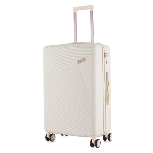 Чемодан Semi Line 24 на 4 колесах ABS-пластик кодовый замок скрытый объем 66 л бежевый