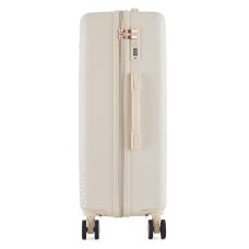 Чемодан Semi Line 24 дюйма (M) на 4 колесах ABS-пластик кодовый замок скрытый объем 66 л бежевый