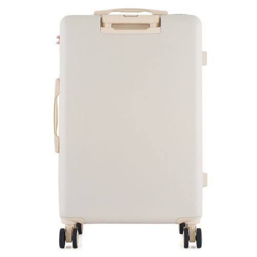 Чемодан Semi Line 24 на 4 колесах ABS-пластик кодовый замок скрытый объем 66 л бежевый