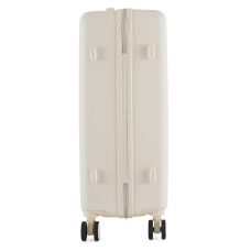 Чемодан Semi Line 24 дюйма (M) на 4 колесах ABS-пластик кодовый замок скрытый объем 66 л бежевый