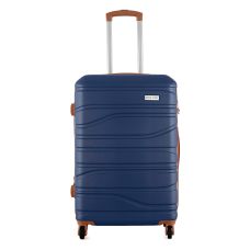 Чемодан Semi Line 24 дюйма (M) на 4 колесах ABS-пластик кодовый замок Расширительный клапан +20% объем 66/79 л темно-синий