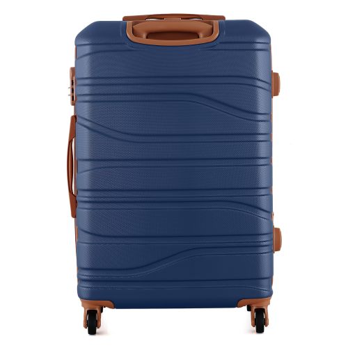 Чемодан Semi Line 24 на 4 колесах ABS-пластик кодовый замок Расширительный клапан +20% объем 66/79 л темно-синий