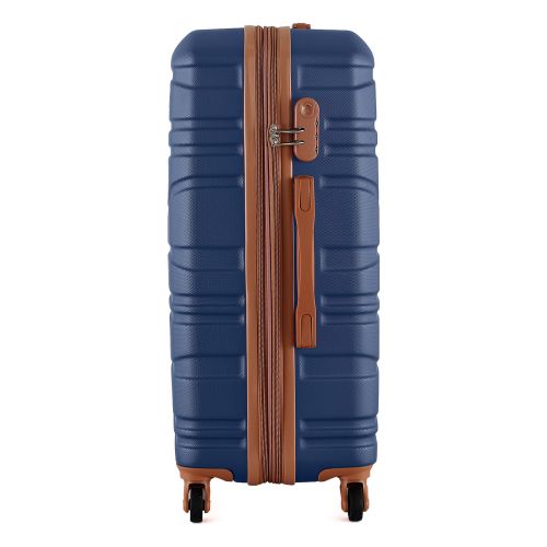 Чемодан Semi Line 24 на 4 колесах ABS-пластик кодовый замок Расширительный клапан +20% объем 66/79 л темно-синий