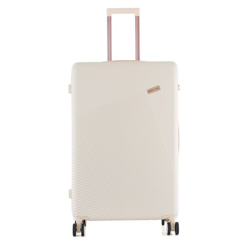 Чемодан Semi Line 28 дюймов (L) Ecru, ABS пластик, 4 колеса 360°, кодовый замок, 101 л, телескопическая ручка, бежевый