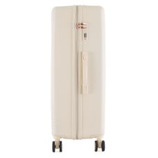 Чемодан Semi Line 28 дюймов (L) Ecru, ABS пластик, 4 колеса 360°, кодовый замок, 101 л, телескопическая ручка, бежевый