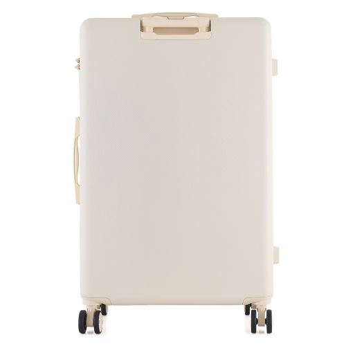 Чемодан Semi Line 28 дюймов (L) Ecru, ABS пластик, 4 колеса 360°, кодовый замок, 101 л, телескопическая ручка, бежевый
