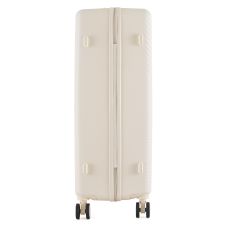 Чемодан Semi Line 28 дюймов (L) Ecru, ABS пластик, 4 колеса 360°, кодовый замок, 101 л, телескопическая ручка, бежевый