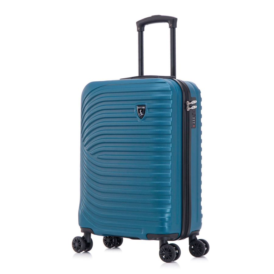 Чемодан Semi Line 20 (S) Blue, ABS пластик, 4 колеса 360°, кодовый замок, ручная кладь, 41 л, синий