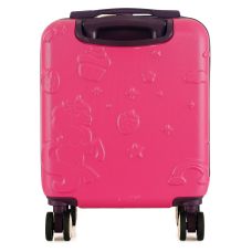 Чемодан детский Semi Line 16 дюймов (XS) Rose/Black, ABS пластик, 4 колеса 360°, ручная кладь, 19 л, для детей 4+, розово-черный