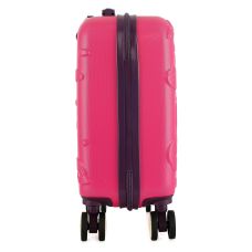 Чемодан детский Semi Line 16 дюймов (XS) Rose/Black, ABS пластик, 4 колеса 360°, ручная кладь, 19 л, для детей 4+, розово-черный