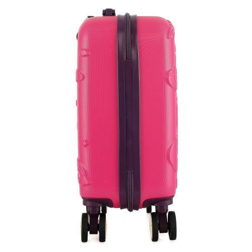 Чемодан детский Semi Line 16 (XS) Rose/Black, ABS пластик, 4 колеса 360°, ручная кладь, 19 л, для детей 4+, розово-черный