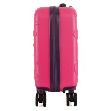 Чемодан детский Semi Line 16 дюймов (XS) Rose/Black, ABS пластик, 4 колеса 360°, ручная кладь, 19 л, для детей 4+, розово-черный