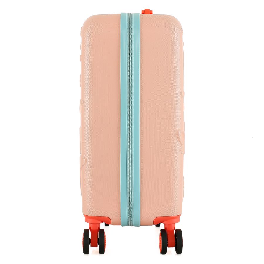 Чемодан детский Semi Line 20 (S) Pink/Blue, ABS пластик, 4 колеса 360°, ручная кладь, 34 л, для детей, персиковый/голубой