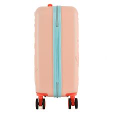 Чемодан детский Semi Line 20 дюймов (S) дюймов (S) Pink/Blue, ABS пластик, 4 колеса 360°, ручная кладь, 34 л, для детей, персиковый/голубой