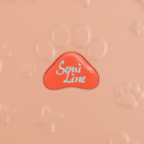 Чемодан детский Semi Line 20 (S) Pink/Blue, ABS пластик, 4 колеса 360°, ручная кладь, 34 л, для детей, персиковый/голубой