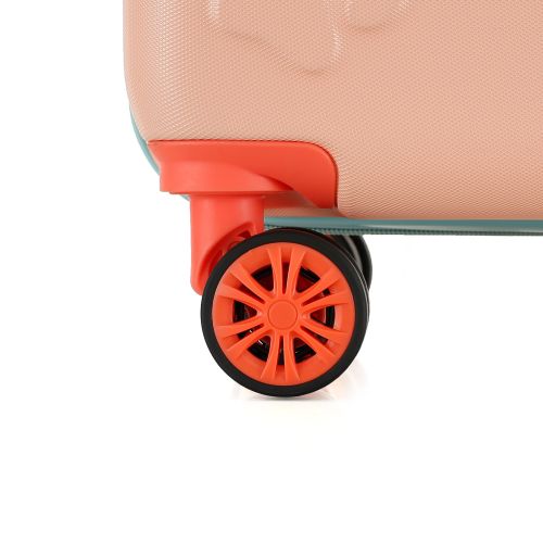 Чемодан детский Semi Line 20 (S) Pink/Blue, ABS пластик, 4 колеса 360°, ручная кладь, 34 л, для детей, персиковый/голубой