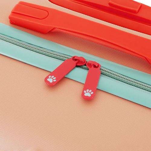 Чемодан детский Semi Line 20 (S) Pink/Blue, ABS пластик, 4 колеса 360°, ручная кладь, 34 л, для детей, персиковый/голубой