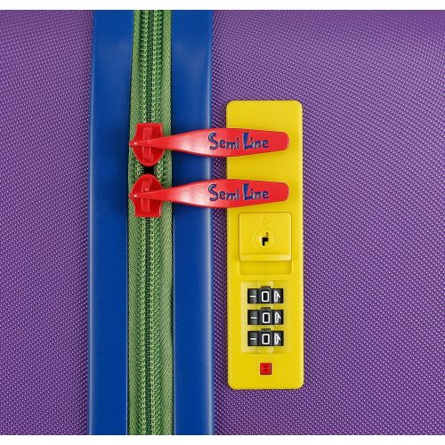 Чемодан Semi Line 20 (S) 40 л фиолетовый T5930-1 54.5x38x21 см ручная кладь телескопическая ручка