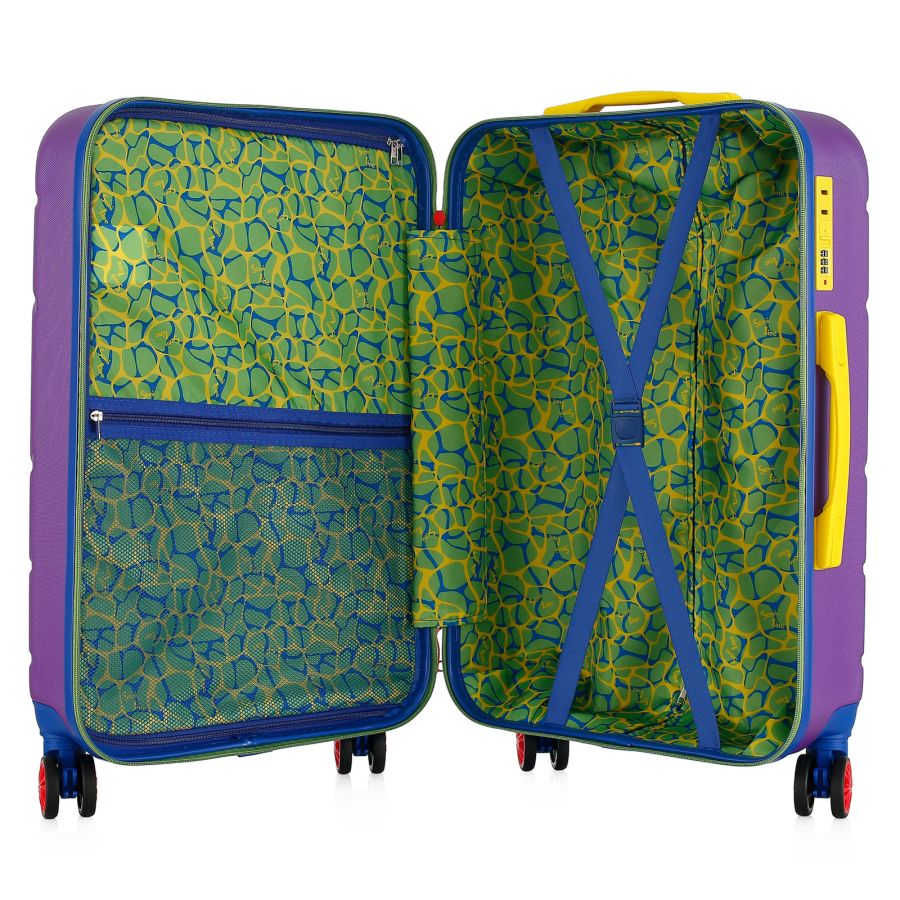 Чемодан Semi Line 24 дюйма (M) 65 л фиолетовый T5930-2 65x44x24.5 см телескопическая ручка кодовый замок