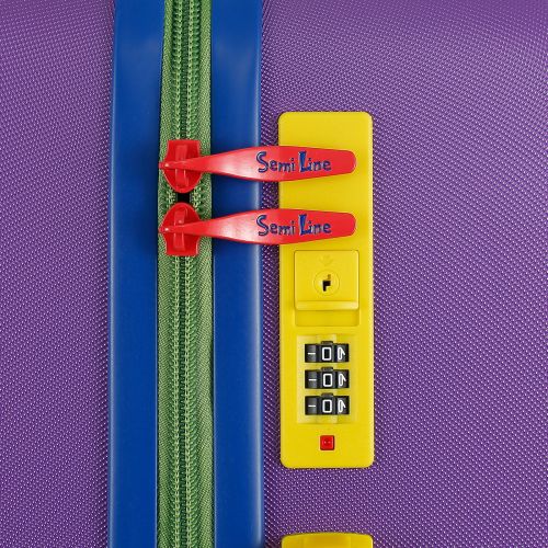 Чемодан Semi Line 28 дюймов (L) 98 л фиолетовый T5930-3 75x49x28.5 см телескопическая ручка кодовый замок
