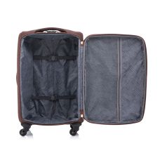 Чемодан Semi Line 20 дюймов (S) дюймов (S) 47+5 л коричневый T5960-1 58x37x25.5 см ручная кладь расширитель