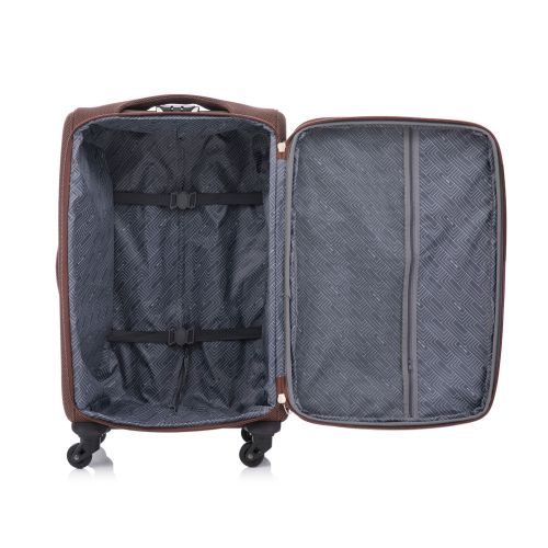 Чемодан Semi Line 20 (S) 47+5 л коричневый T5960-1 58x37x25.5 см ручная кладь расширитель