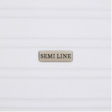 Чемодан Semi Line 20 дюймов (S) T5952-1, ABS, 4 колеса, ручная кладь, белый